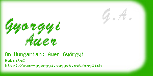 gyorgyi auer business card