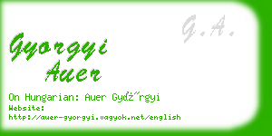 gyorgyi auer business card